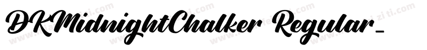 DKMidnightChalker Regular字体转换